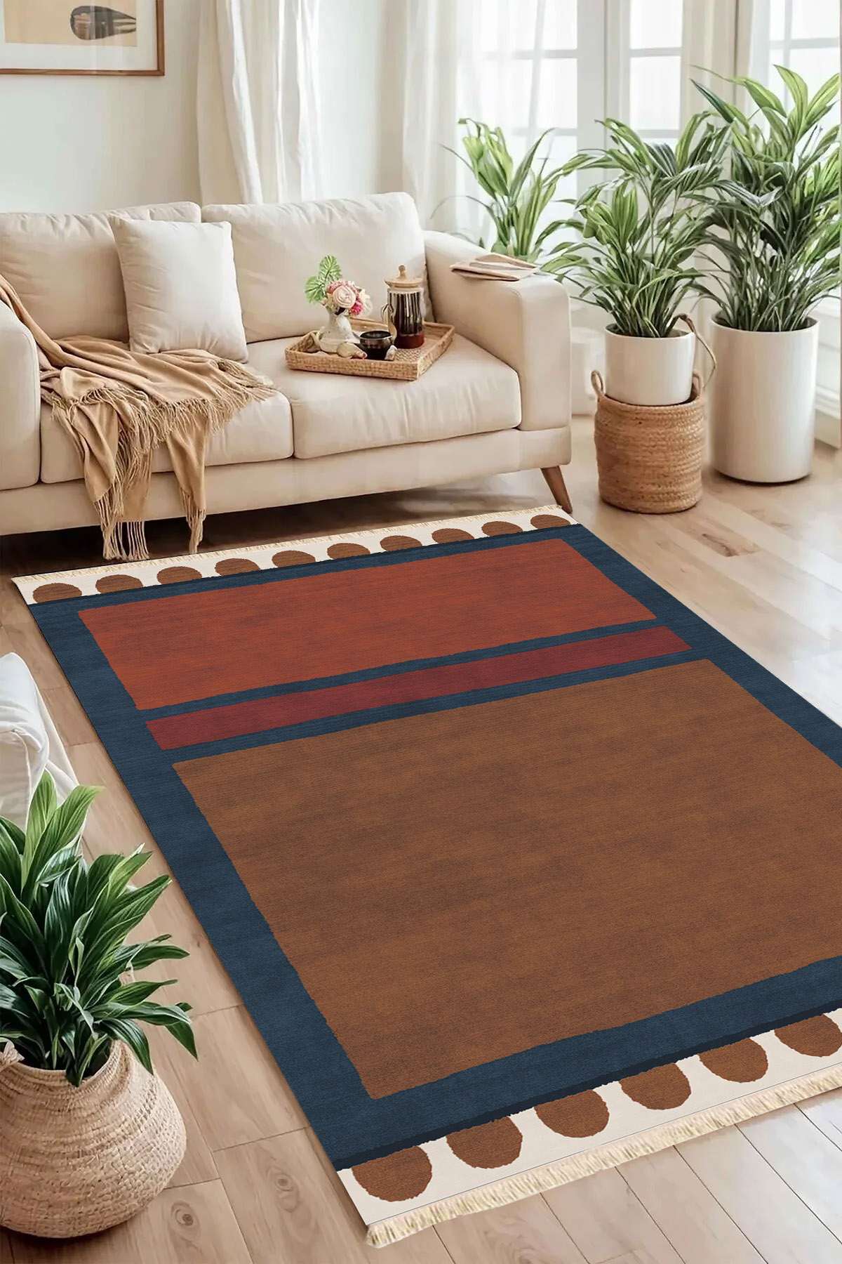 Covor, 207, 120x180 cm, Bumbac, Multicolor