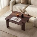 Masuta de cafea, Nordure, Marais, 117x35x117 cm, PAL, Nuc Milano