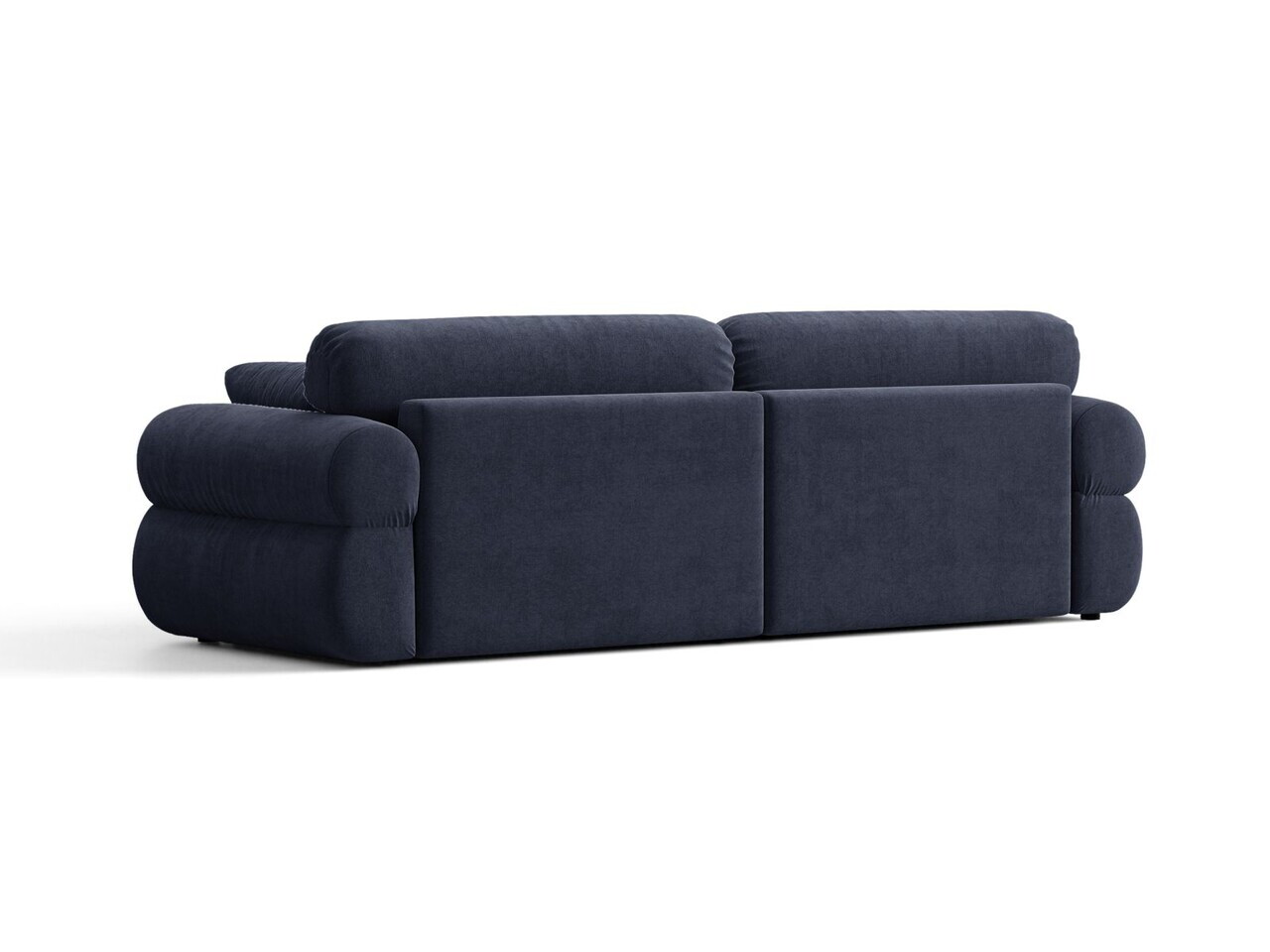 Canapea 4 locuri, Ophelia, Micadoni Home, 257x100x84 cm, tesatura structurata, albastru navy — imaginea 4