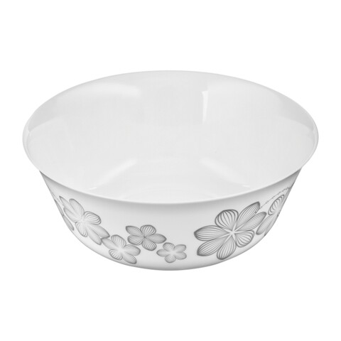 Bol salata Dream Flower, Ambition, portelan, 24 cm, alb