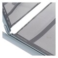 Sezlong rabatabil, DKD Home Decor, 191 x 58 x 98 cm, aluminiu/pvc, gri