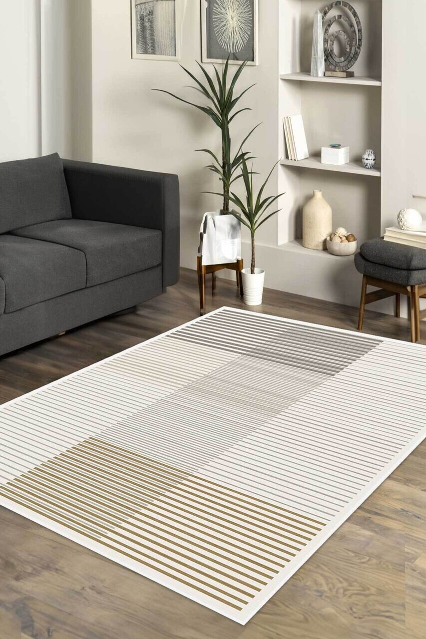 Covor, CLR-7204-12, 100x200 cm, Poliester, Crem