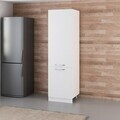 Dulap pentru bucatarie, Hanah Home, Minar, 60x222x58 cm, Alb