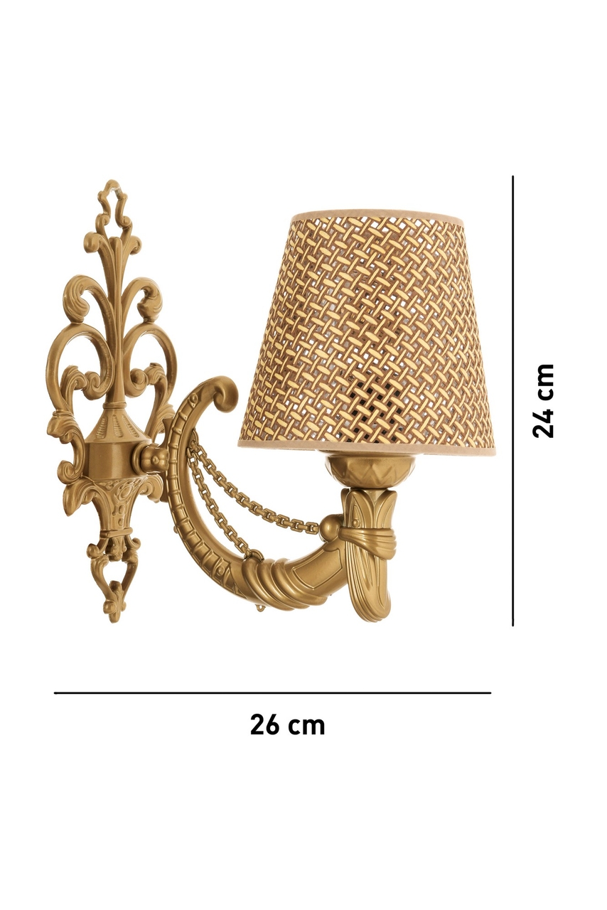 Aplica de perete, Opviq, 390FLH2350, Natural / Aur - view 4