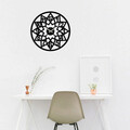 Ceas de perete, Metal Wall Clock 20, Metal, Dimensiune: 48 x 48 cm, Negru
