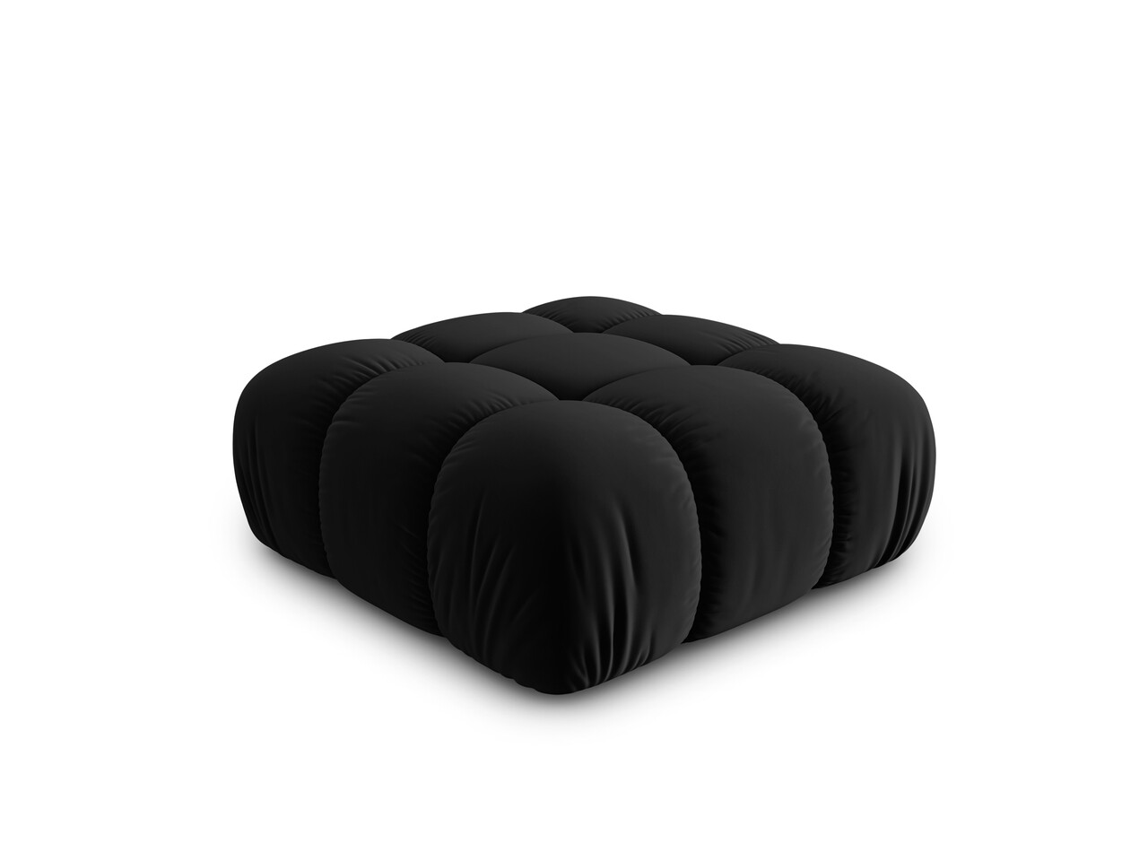 Taburet, Bellis, Micadoni Home, BL, 94x94x43 cm, catifea, negru - view 4