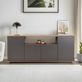 Consola, Lorena, Arista, 180x75x44.5 cm, Antracit / Pin Atlantic