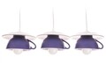 Lustra Afternoon tea, Deco Republic, E27, 3x60W, ceramica, indigo