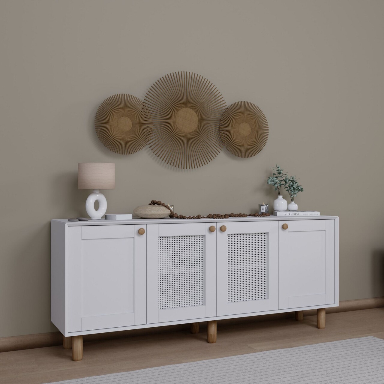 Consola, Miwood, Bohemian 1600-146, Alb - 1 | YEO