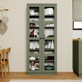 Dulap multifunctional, Miwood, Lucas Glass 1600-76, Verde