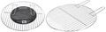 Gratar Grill BBQ, Ø47 cm, crom