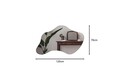 Oglinda decorativa, Siam, Azeila, 60x120x2.2 cm, Negru
