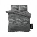 Lenjerie de pat pentru doua persoane, Royal Luxury Grey, Royal Textile,  100% bumbac