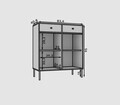Comoda ADRK, Tili 2D 2S, 83.6x40.8x95 cm, PAL laminat, verde eucalipt