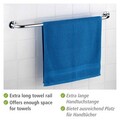 Suport pentru prosoape Basic, Wenko, 86x9.5x6 cm, inox, argintiu lucios