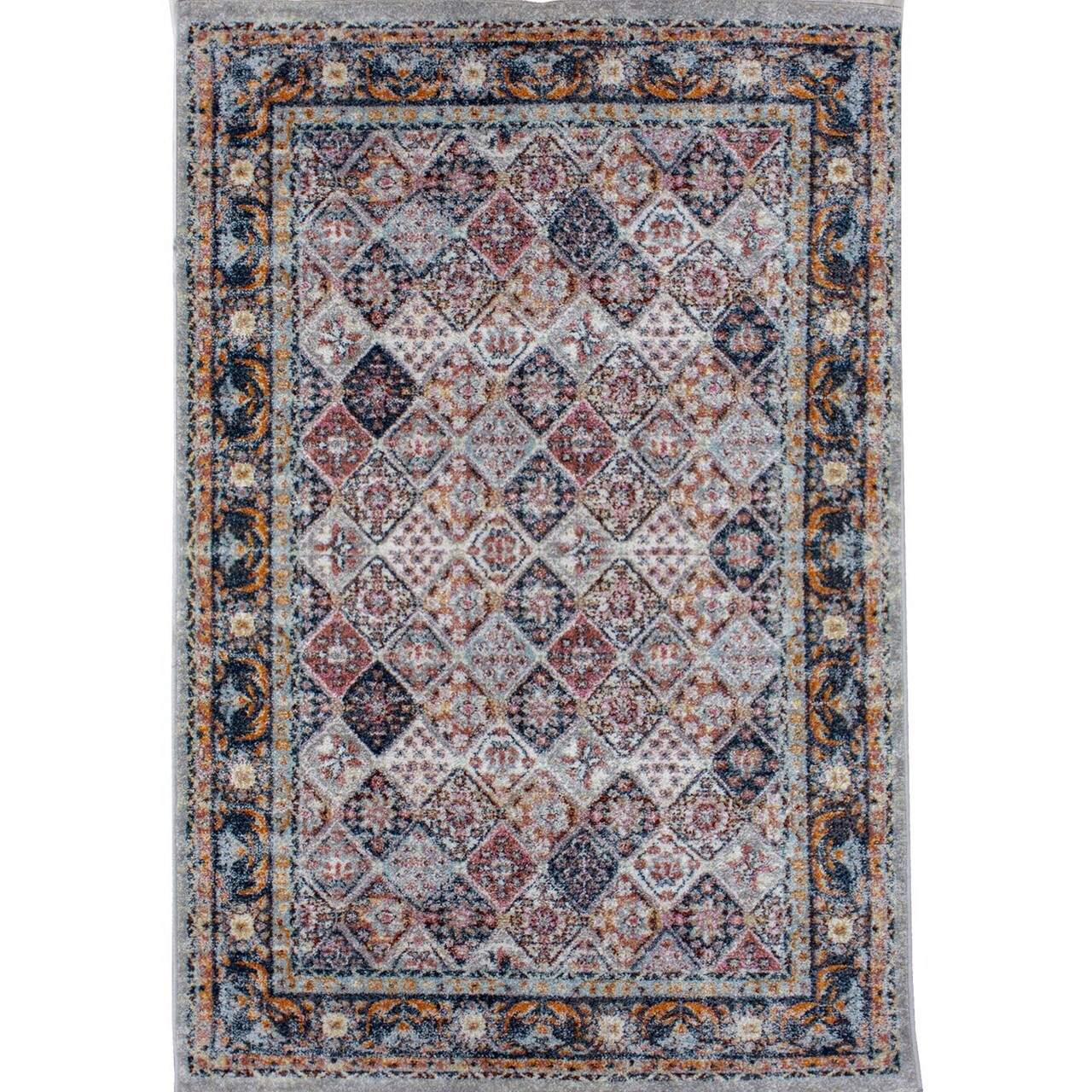 Covor, FE252, 120x180 cm, Poliester, Crem / Albastru - 1 | YEO