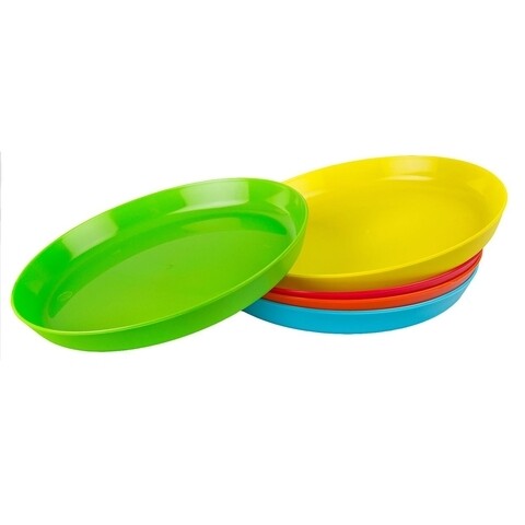 Set 5 farfurii, Casa Plastor, Vigo, 19 cm Ø, plastic, multicolor