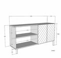 Consola, Hanah Home, Didema 180, 180x79x32 cm, Alb
