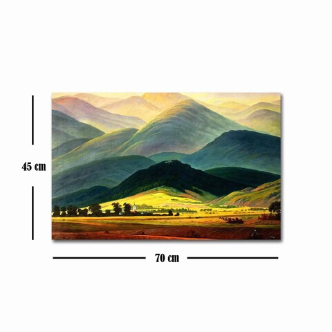 Tablou decorativ, FAMOUSART-100, Canvas, Dimensiune: 45 x 70 cm, Multicolor