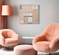 Tablou decorativ Lines With Frame -B, Mauro Ferretti, 60x60 cm, canvas/lemn de pin/plastic, multicolor