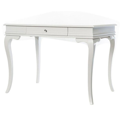 Birou, Fairfax, Albero30, 70x110x78 cm, Picioare: 100% LEMN DE FAG, Alb