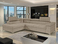 Coltar extensibil stanga 4 locuri ELTAP, LT-18AMO, Eridano, 275x202x88 cm, lemn/poliester, bej