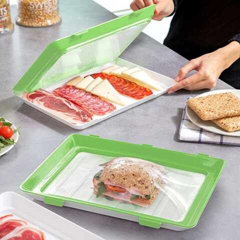 Tavi pentru alimente reutilizabile vacpack innovagoods 2 piese, 30x22 cm