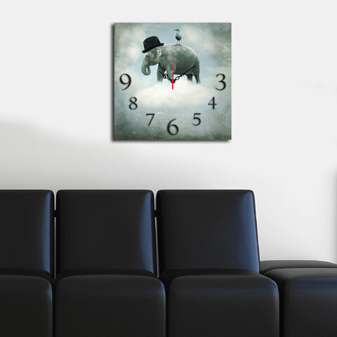 Ceas de perete, msk-30, mdf, dimensiune: 40 x 40 cm, multicolor