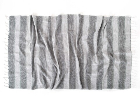 Prosop de plaja ege, irya home, 90x170 cm, gri