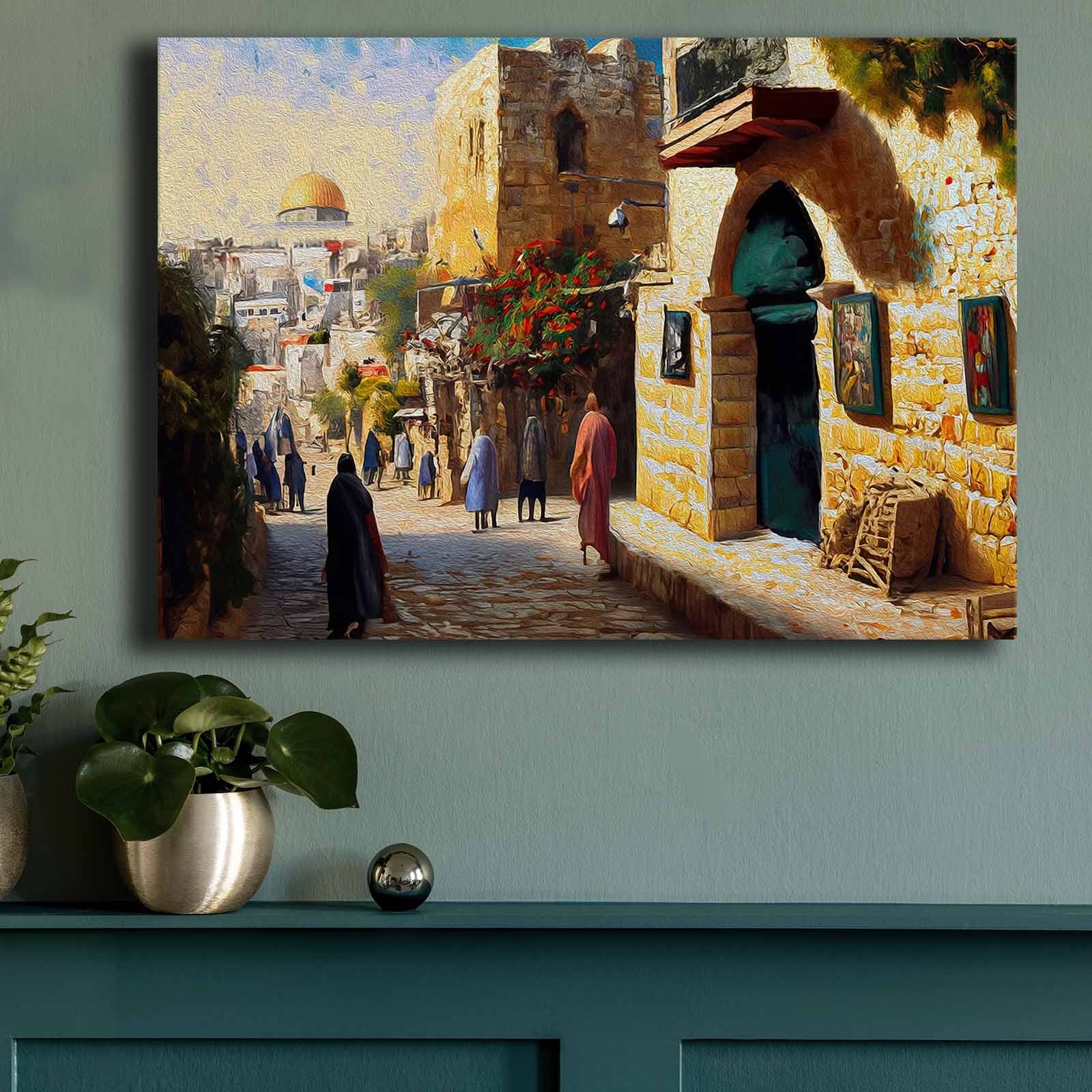 Tablou decorativ, 70100GSC-023, PÂNZĂ, Lemn, Multicolor
