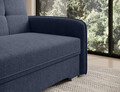 Canapea extensibila 1 loc, ELTAP, Laine, 102x109x84 cm, lemn/poliester, albastru inchis