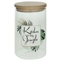 Recipient cu capac Jungle Small, Tognana Porcellane, 1030 ml, sticla, transparent