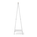 Suport pentru haine, Brabantia, Linn, 47.6x34x170 cm, otel, alb