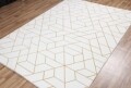 Covor rezistent LG 02 - White, Yellow, 200x290 cm