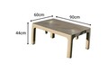 Set mobilier de gradina, Okko, Solemare 185, Bej deșert