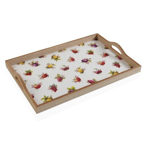 Tava pentru servire Strawberry, Versa, 45 x 30 x 5 cm, MDF