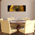 Tablou decorativ cu lumina LED, 3090DACT-71, Canvas, 30 x 90 cm, Multicolor