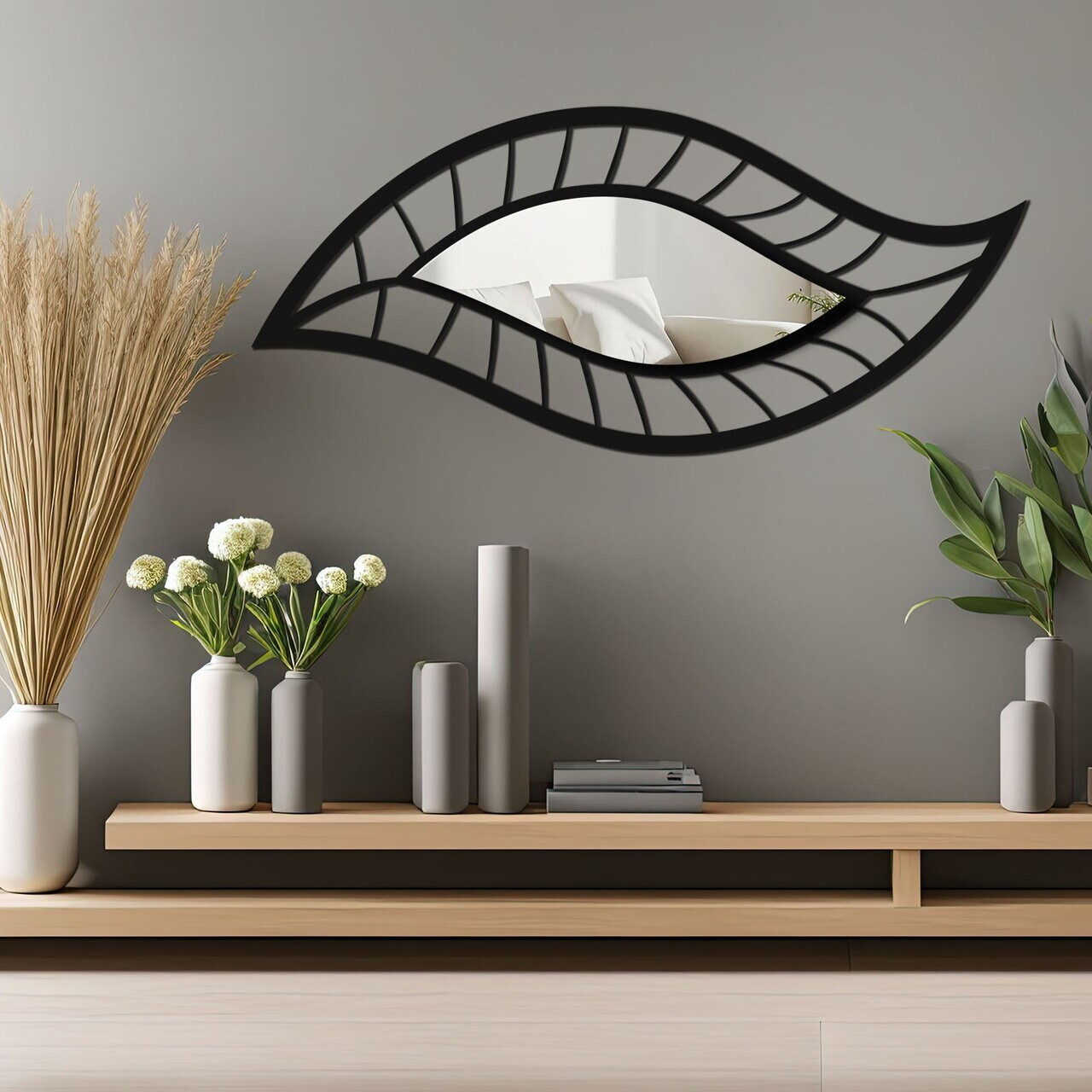 Oglinda decorativa, Ozgl513, Baza din 100% EVA (Grosime: 10 mm), Argintiu — imaginea 2