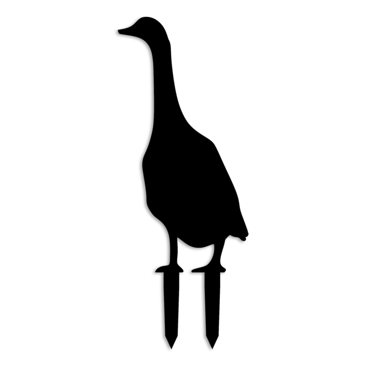 Obiect decorativ de grădină, Goose 04, 65x26 cm, Negru - view 4