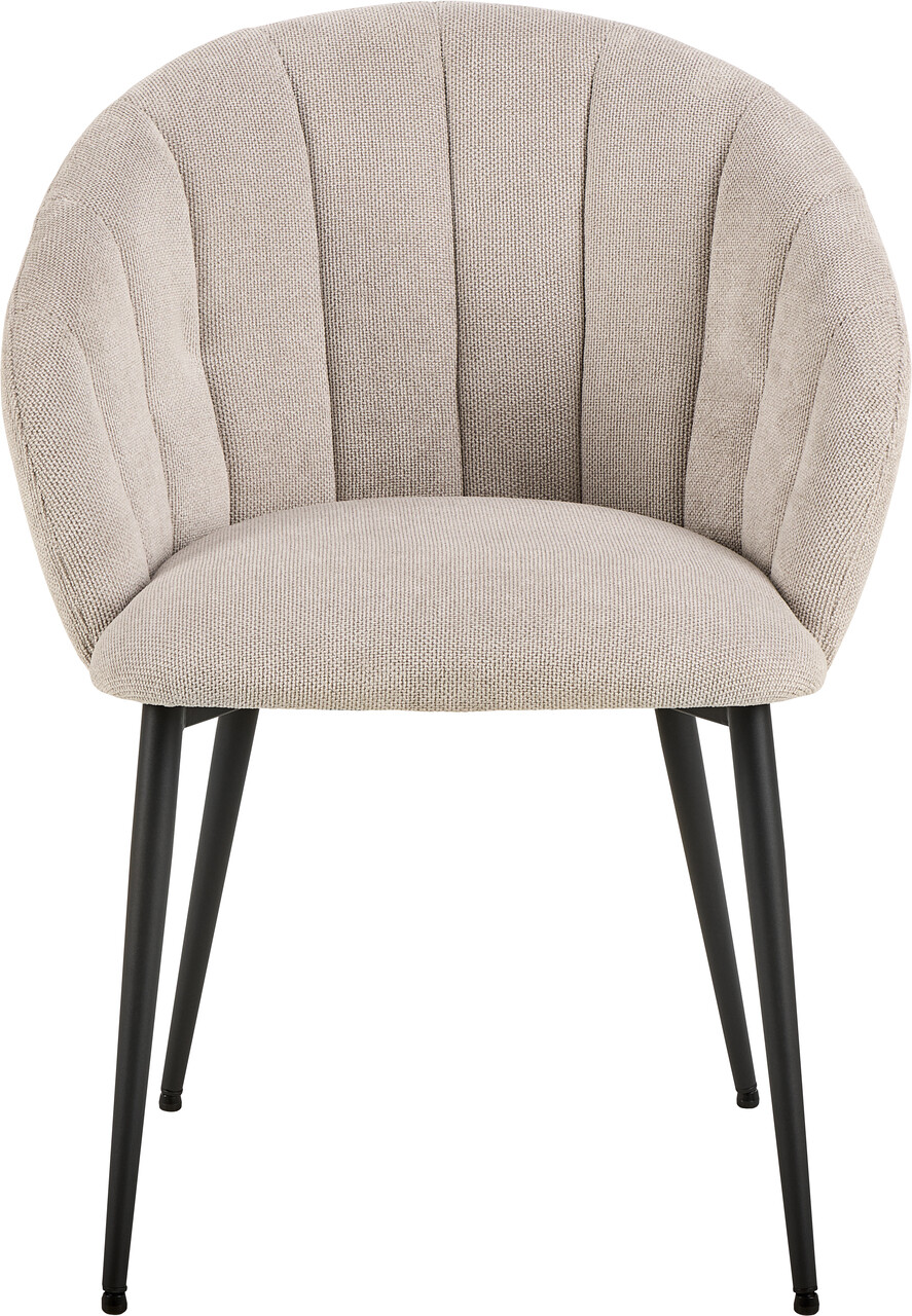 Scaun Daniella, Actona, 62x57x80 cm, tesatura structurata/otel, bej - view 9