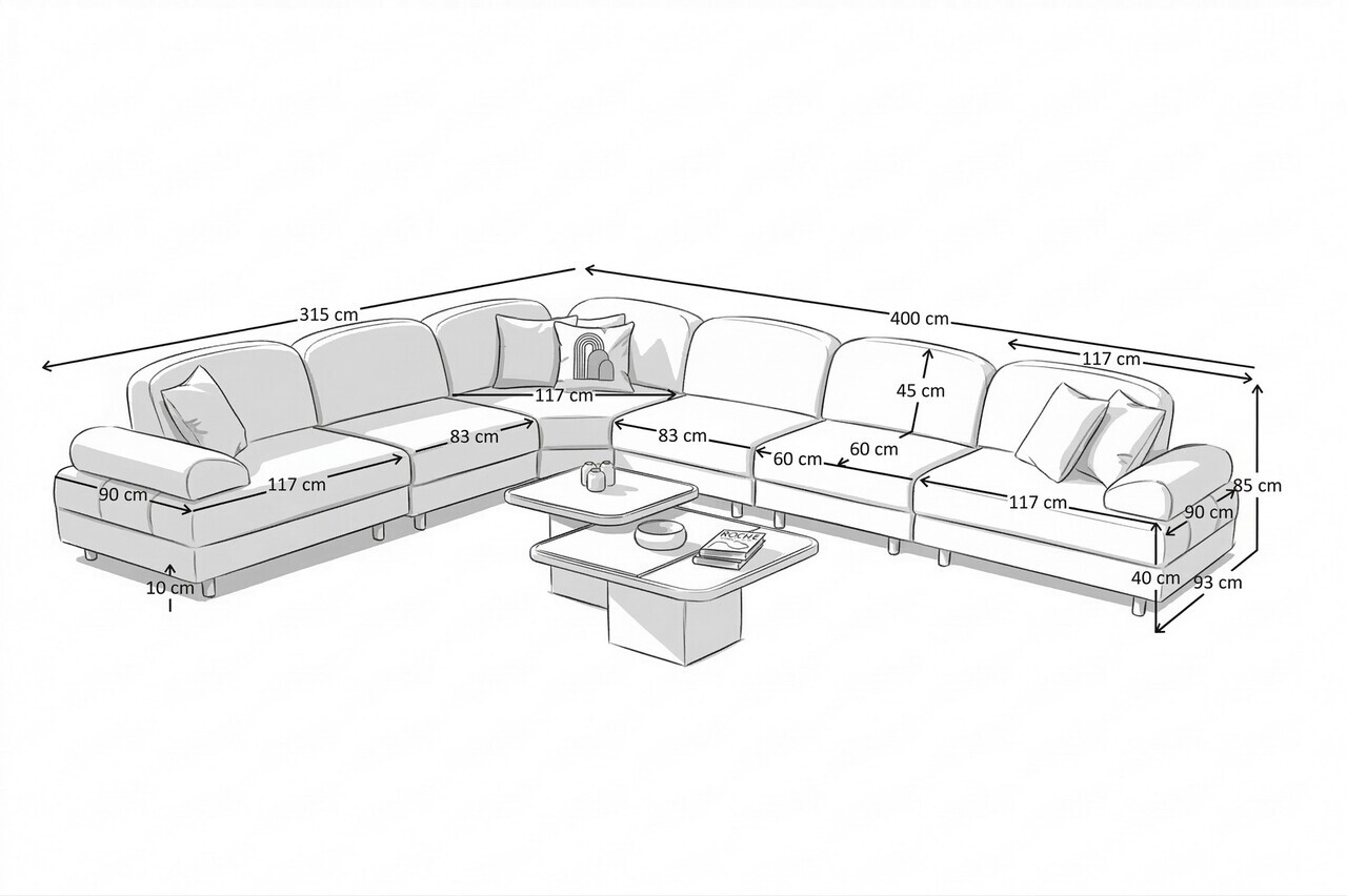 Coltar, Atelier del Sofa, 752EST1458, Alb — imaginea 10