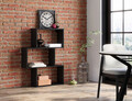 Raft de perete ELTAP, Evertti, 80x20x108 cm, PAL/PVC, negru