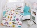Lenjerie de pat pentru copii, 4 piese, 100% bumbac ranforce, Cotton Box, Bebegimi