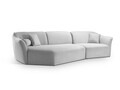 Coltar stanga 5 locuri, Hailey, Micadoni Home, 292x138x79 cm, tesatura boucle, ivoriu