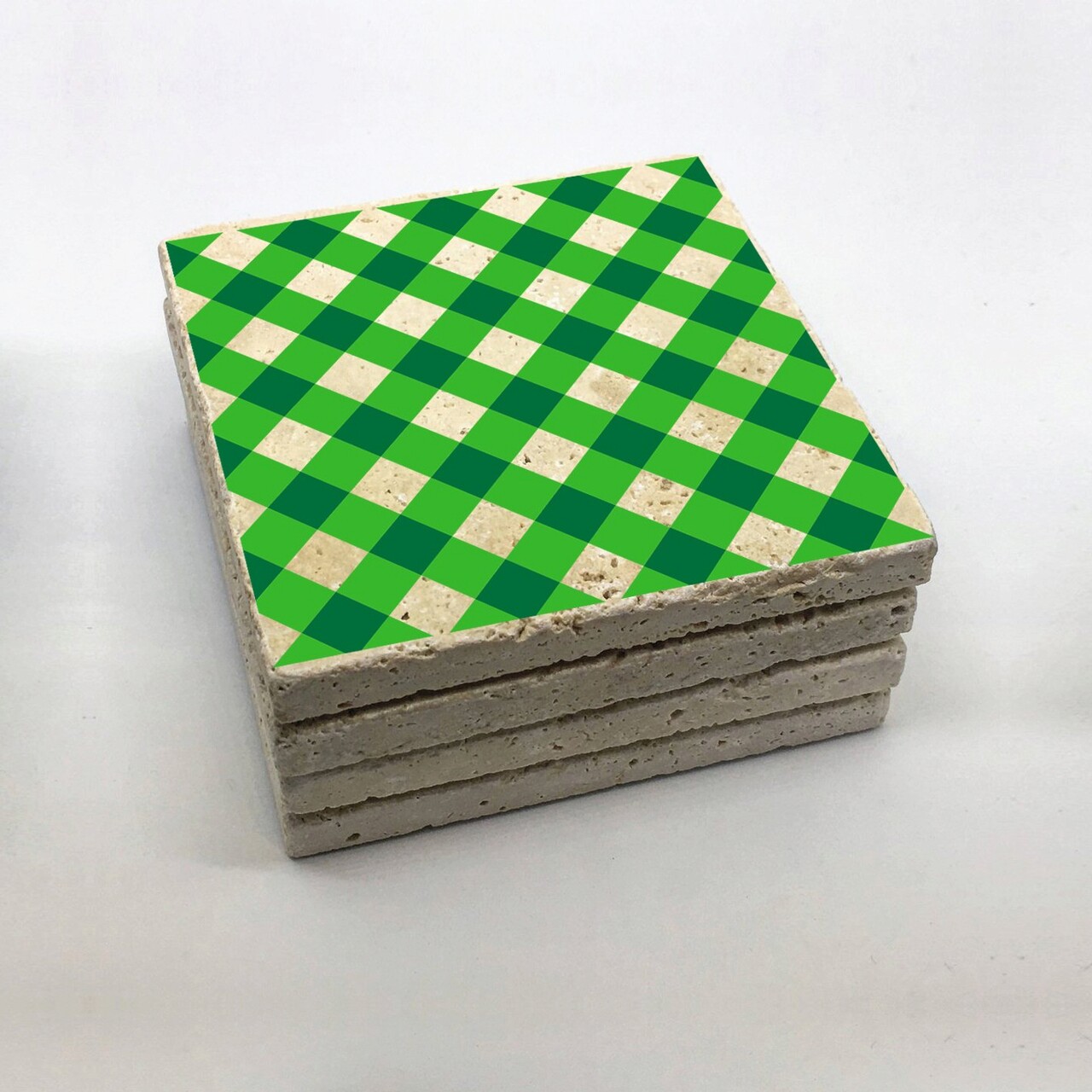 Set suporturi de pahare, Hermia, 366TYR1221, 10 x 10 x 1 cm, 4 piese, Multicolor - view 3