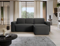 Coltar dreapta 4 locuri ELTAP, Ume, 287x190x88 cm, lemn/poliester, gri inchis/gri