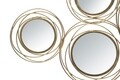 Decoratiune de perete Mirrors Gold, Mauro Ferretti, 124.5x53.5 cm, fier, auriu