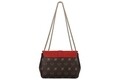 Geanta Beverly Hills Polo Club, 623, piele ecologica, maro/rosu