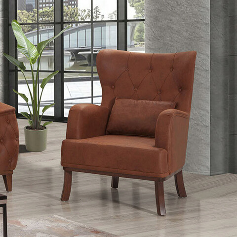 Fotoliu, unique design, 867unq1515, lemn de carpen, maro