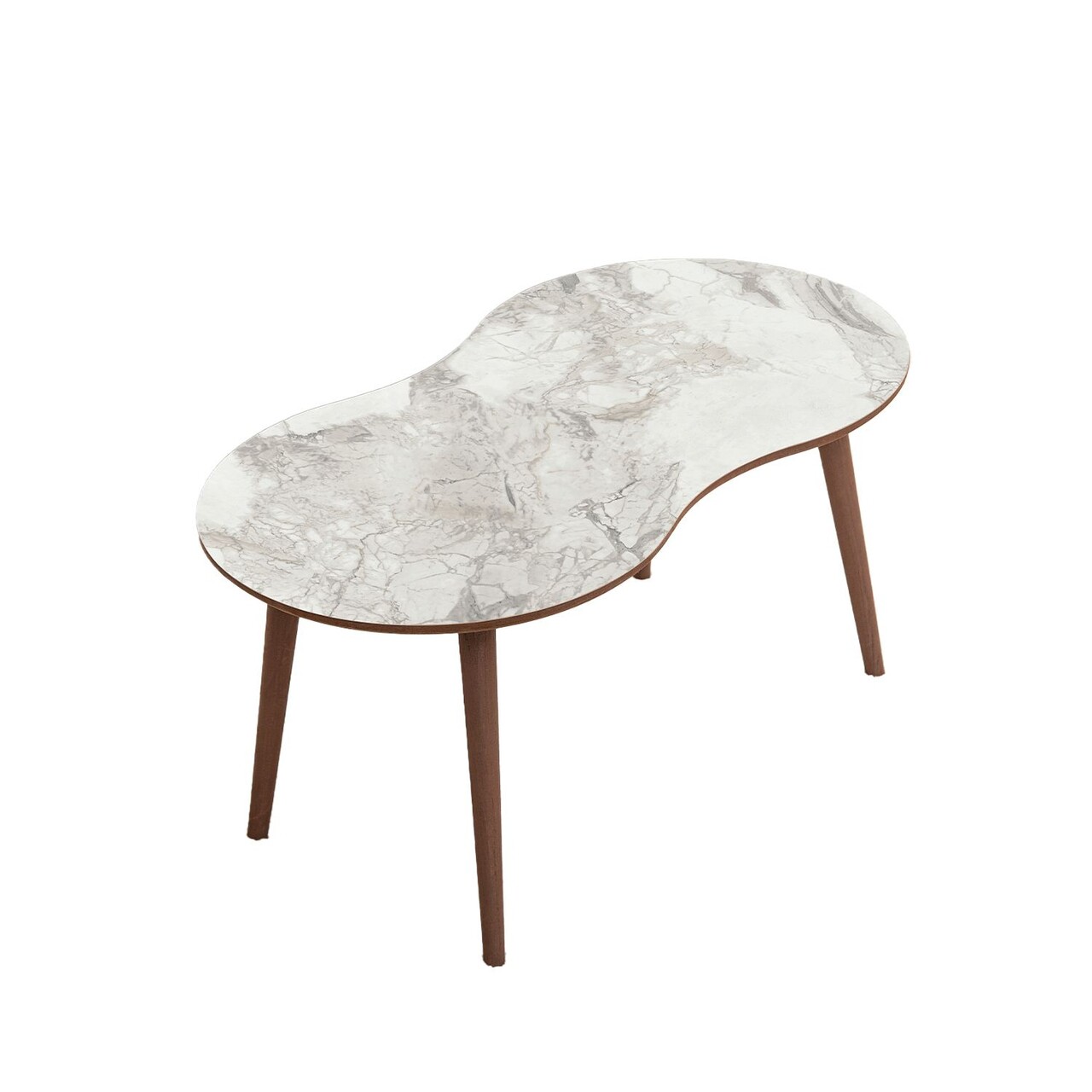 Masuta de cafea, Hanah Home, Moon, 99x45x54 cm, Alb - imagine 3